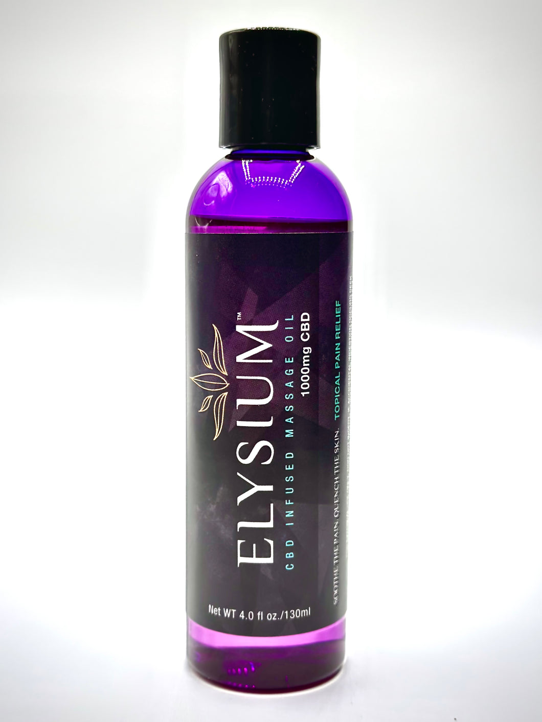 Elysium All-Natural Body & Massage Oil - CBD-Infused Pain Relief + Rejuvenating Skin Care | 1000mg. 4oz.