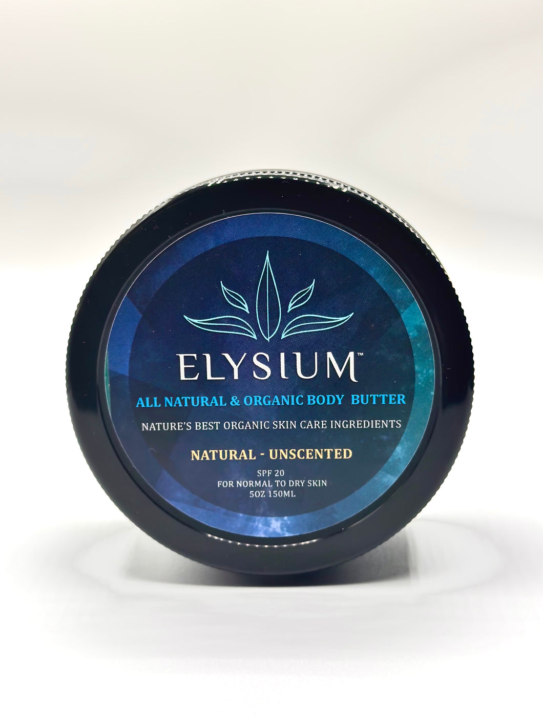 Elysium All-Natural Body Butter - Natural/Unscented - Moisturize, Rejuvinate & Protect Your Skin