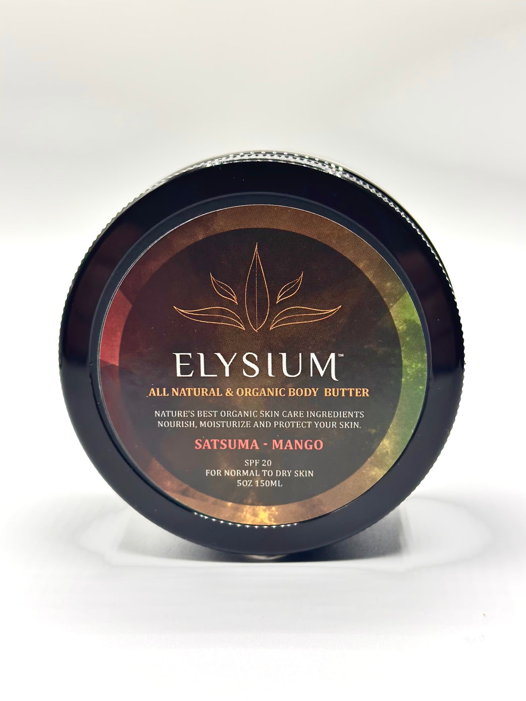 Elysium All-Natural Body Butter - Satsuma & Mango - Moisturize, Rejuvenate & Protect Your Skin